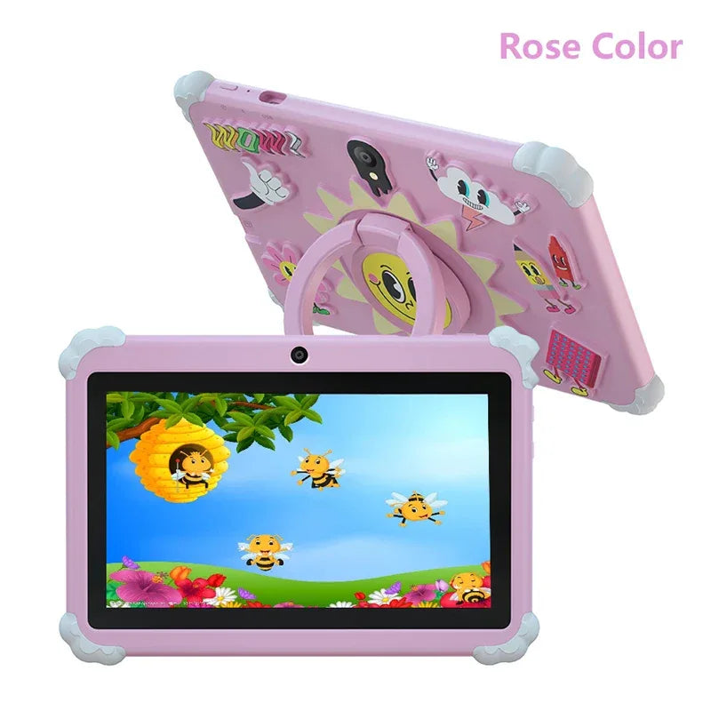 New 7 Inch Cartoon Pattern Kids' tablet Android 13, 4GB RAM 64GB ROM, 1TB Expand, WiFi, 4000mAh Battery, Dual Camera, Google Pad - 1Tecbuy