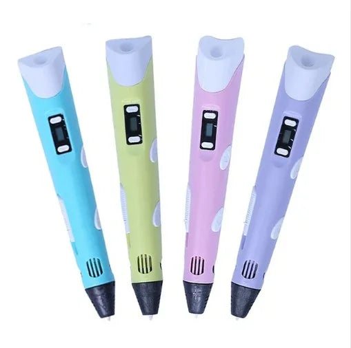 3D print pen 3D pen two generation graffiti 3D stereoscopic paintbrush children puzzle painting toys - 1Tecbuy