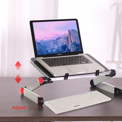 Foldable Laptop Stand Ergonomic Desk Tablet Holder - 1Tecbuy