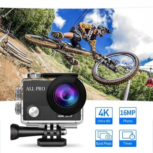 4K Waterproof All Digital UHD WiFi Camera + RF Remote And Accessories - 1Tecbuy