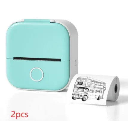 Portable Mini Thermal Label Printer Home Photo Printer Student Wrong Question Printer Bluetooth-compatible Mini Label Printer Price Tag - 1Tecbuy