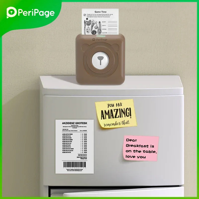 7 Colors Peripage A6 304DPI Mini Photo Printer Notes Sticker Label Printing Machine Bluetooth Portable Wireless Printer Marker - 1Tecbuy