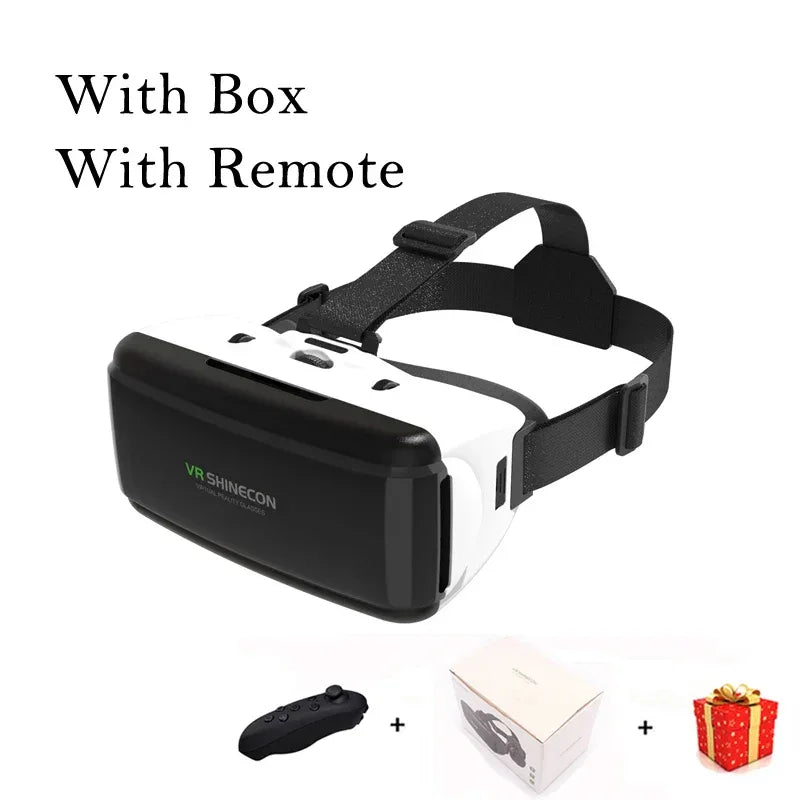 VR Shinecon Viar Virtual Reality Glasses 3D For iPhone Android Smart Phone Smartphone Headset Helmet Goggles Casque Video Game - 1Tecbuy