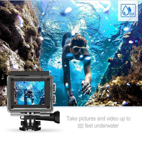 4K Waterproof All Digital UHD WiFi Camera + RF Remote And Accessories - 1Tecbuy