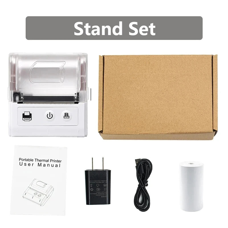 58MM Mini Pocket Thermal Receipt Printer Mobile Portable Ticket Bill Wireless Bluetooth USB Thermal POS Printer PC Android IOS