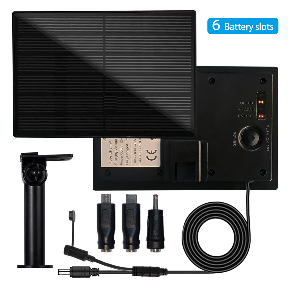 4W Solar Panel Waterproof Micro Output 12V Solar Cells Charge Install 18650 Battery Outdoor For Hunting Camera 4G WIFI RAK LoRa