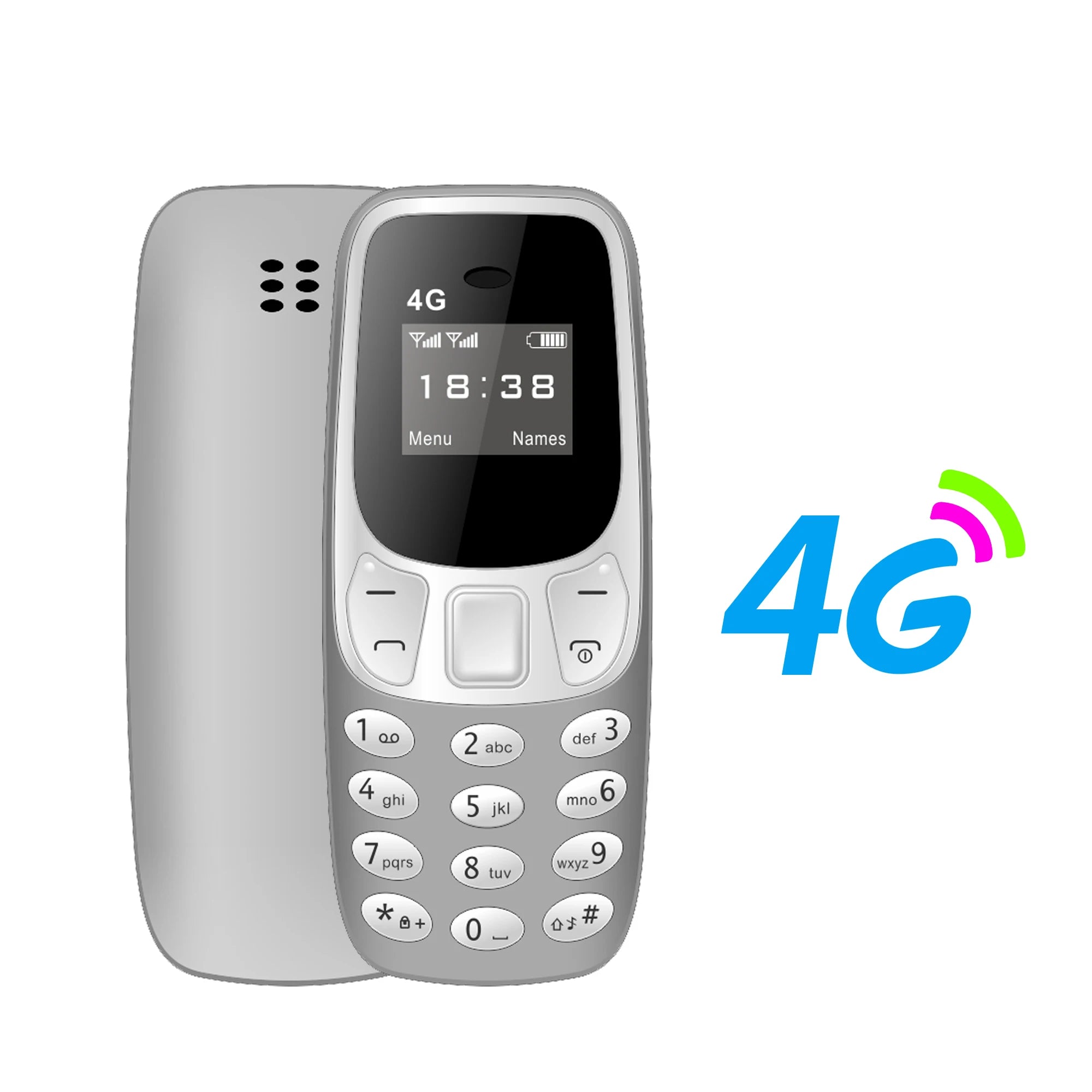 SERVO BM10 Mini Mobile Phone 2G GSM/4G LTE Speed Dial Call Recording MP3 Player Blacklist Dual SIM Standby Smallest Cellphones