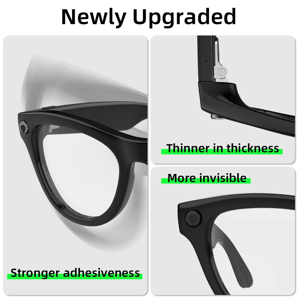 HIBLOKS LED Light Blocking Stickers For Ray-Ban Meta Wayfarer/Skyler/Headliner(Gen 2)/Oakley Meta HSTN Smart Glasses Accessories
