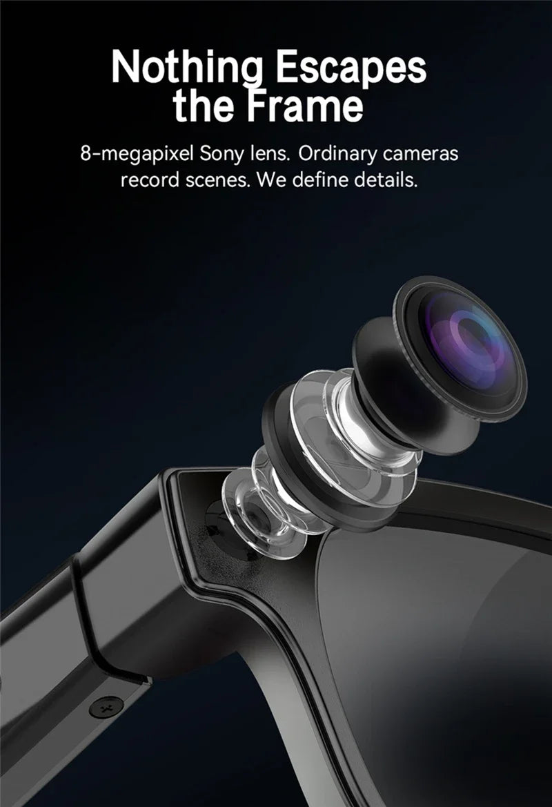 Xiaomi 8K Smart Glasses AI HD Recording Videos Photo Recognition Answer Translation Music Player Multifunction Anti-UV Lenses
