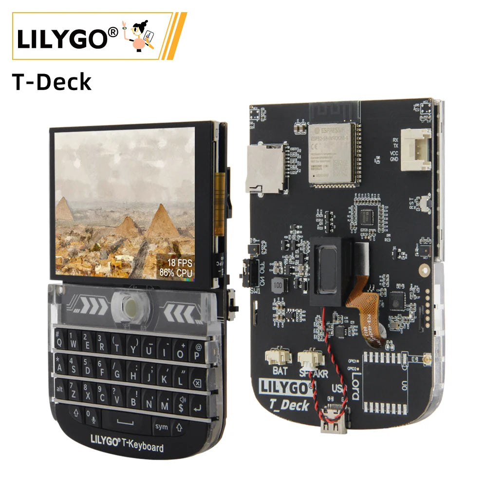 LILYGO® T-Deck ESP32-S3 LoRa Module 2.8 inch LCD Development Board LoRaWAN Long Range 433MHz 868MHz 915MHz With WIFI Bluetooth