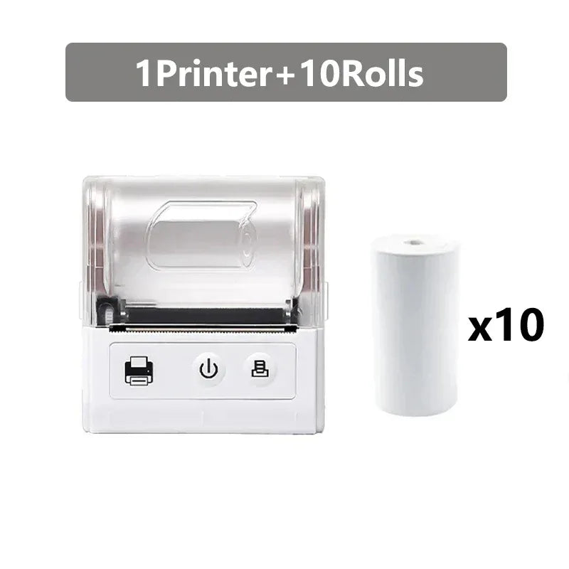 58MM Mini Pocket Thermal Receipt Printer Mobile Portable Ticket Bill Wireless Bluetooth USB Thermal POS Printer PC Android IOS - 1Tecbuy