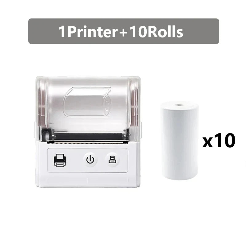 58MM Mini Pocket Thermal Receipt Printer Mobile Portable Ticket Bill Wireless Bluetooth USB Thermal POS Printer PC Android IOS