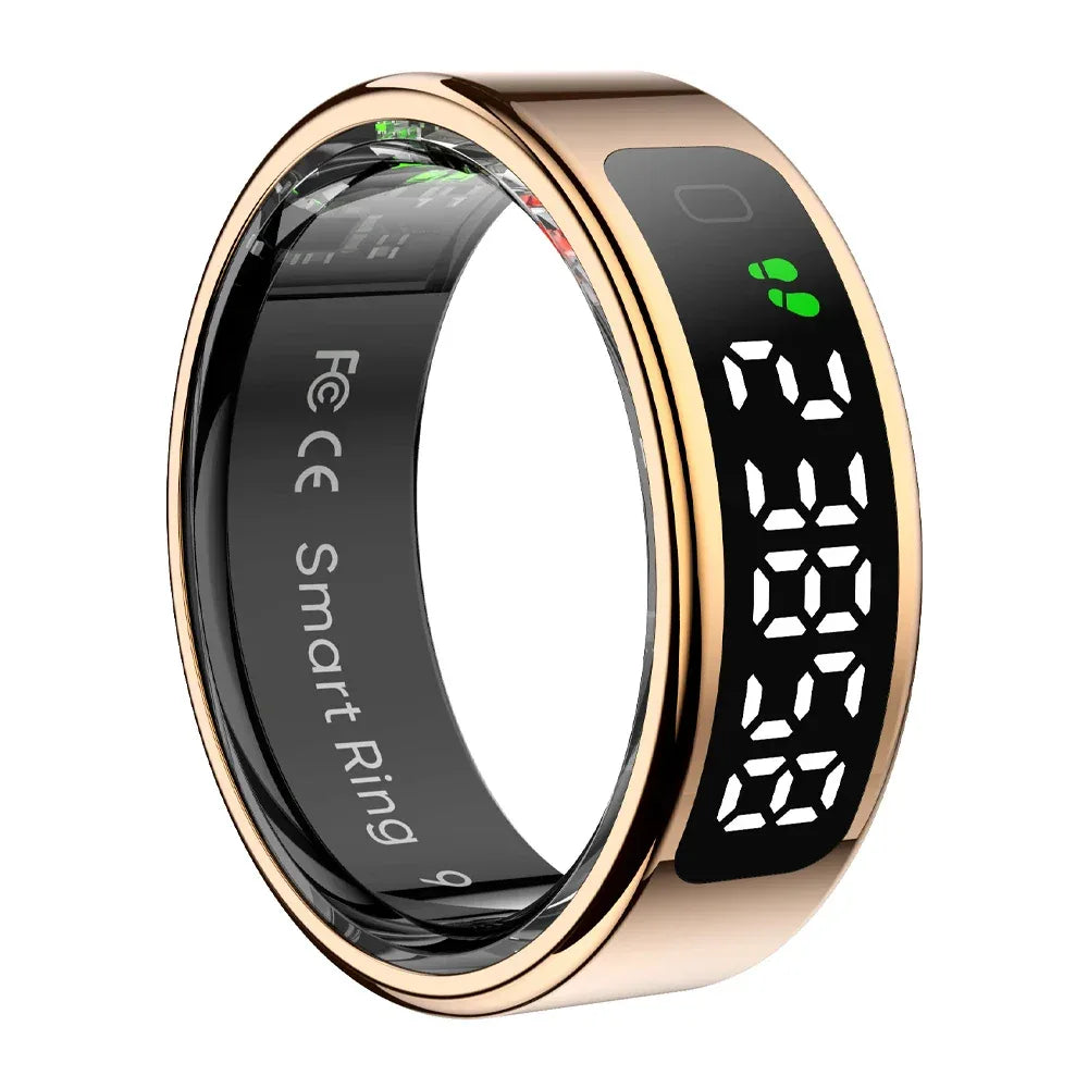 2025 COLMI R12 Smart Ring with Display Screen and Touch, Wireless Charging, Health Manager, 5 ATM Waterproof For Men Women - 1Tecbuy