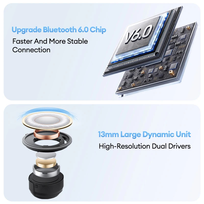 New Lenovo LE209 Wireless Upgrade Bluetooth 6.0 Earphone Noise Canceling Sport Headphones 30H Long Battery Life Headset With Mic