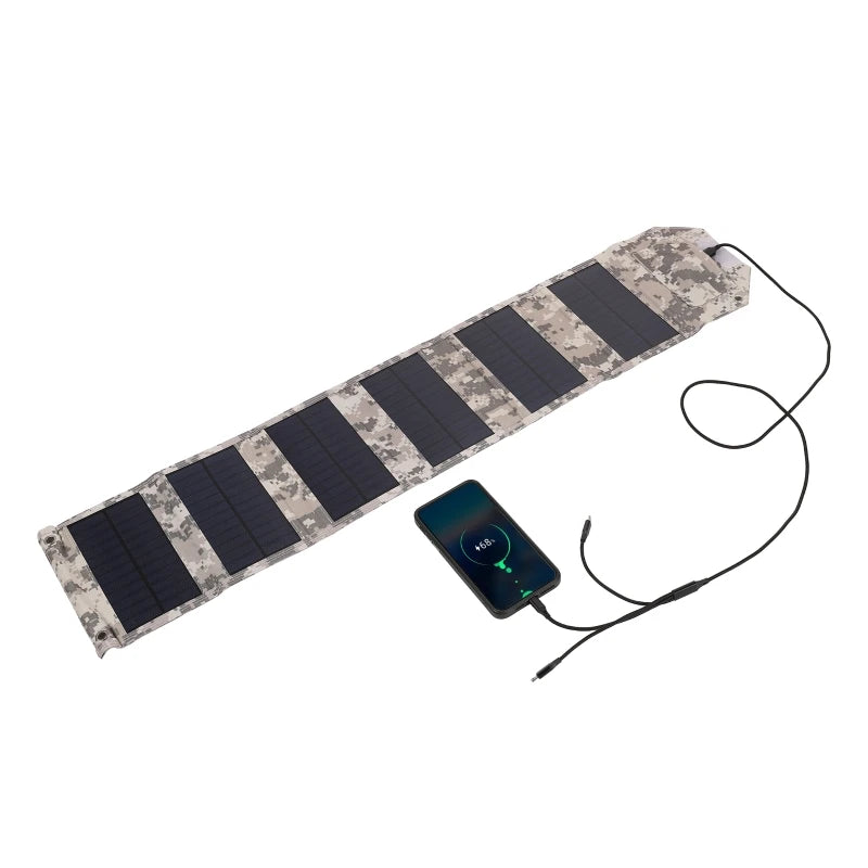 100W/80W/60W Foldable Solar Panel 5V USB Portable Battery Charger for Cell Phone Outdoor Waterproof Power Bank for Camping