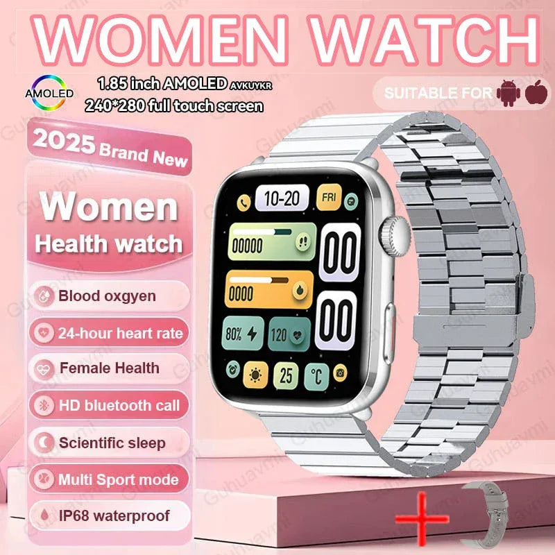 2025 New For Xiaomi Women AI Smart Diagnosis Smart Watch HRV+PPG Blood Pressure Blood oxygen Health monitor IP68 NFC Smartwatchs - 1Tecbuy