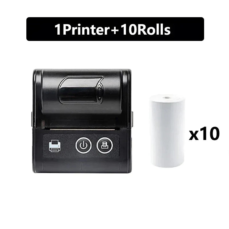58MM Mini Pocket Thermal Receipt Printer Mobile Portable Ticket Bill Wireless Bluetooth USB Thermal POS Printer PC Android IOS - 1Tecbuy