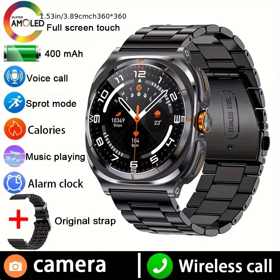 2025 Upgraded For Android IOS TWS 2 in 1 SmartWatch with Headphones Bluetooth Call IP68 Waterproof Outdoor GPS Sport Smartwatch - 1Tecbuy