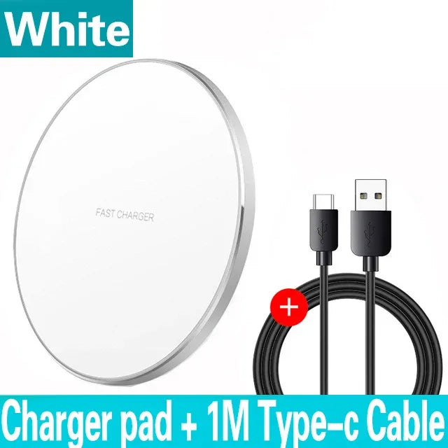 200W Wireless Charger For iPhone 14 13 16 15 Pro XS Max Mini X XR Induction Fast Wireless Charging Pad For Samsung Xiaomi Huawei - 1Tecbuy