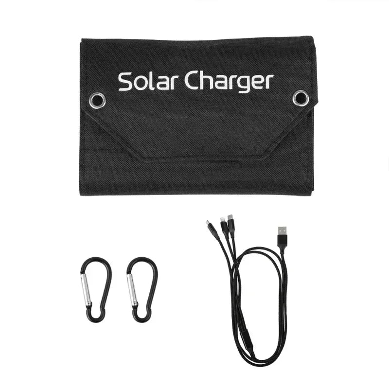 60W 80W 100W Foldable Solar Panel 5V USB Portable Folding Bag Battery Charger for Phone Outdoor Camping Waterproof Power Bank - 1Tecbuy