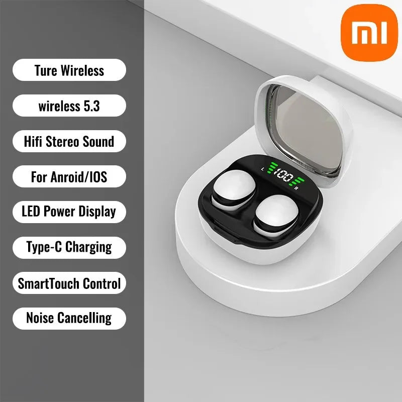Xiaomi Bluetooth 5.3 Mini Headset HD Hifi Earbuds Invisible Sleep Game Sports Headphones Touch Control Earphones for Men Women