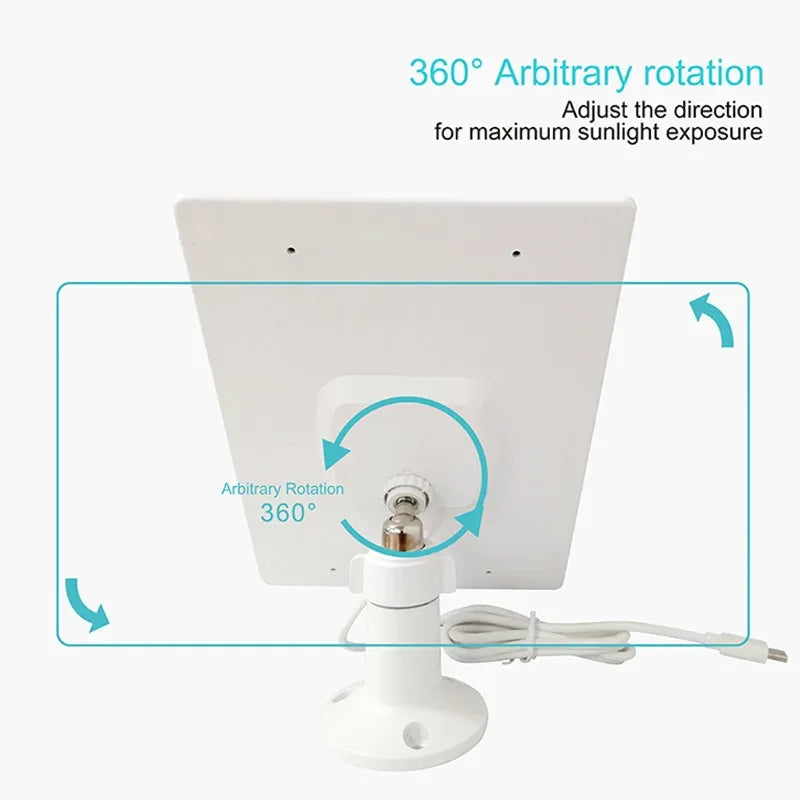 Solar Panel 10W 5V Charging Panel Doorbell Surveillance Camera Low Consumption Security Surveillance Type-C Output 10W - 1Tecbuy