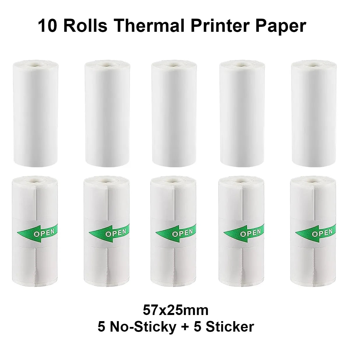 Sticker Printer - Model X6 Print Pods Mini Printer, Bluetooth Thermal Sticker Maker with Rolls Paper | Compatible with iPhone