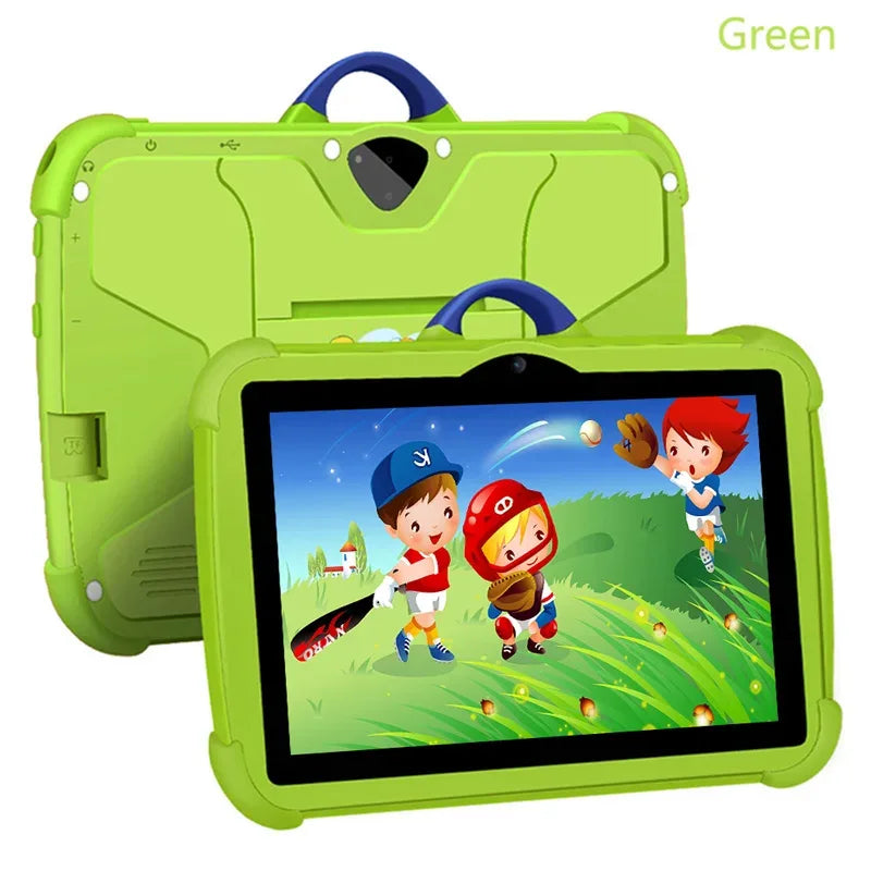 7 Inch Kids Tablet PC with Android 13 Quad Core 4GB RAM 64GB ROM Educational Learning Children's Favorite Cheap Simple Design - 1Tecbuy