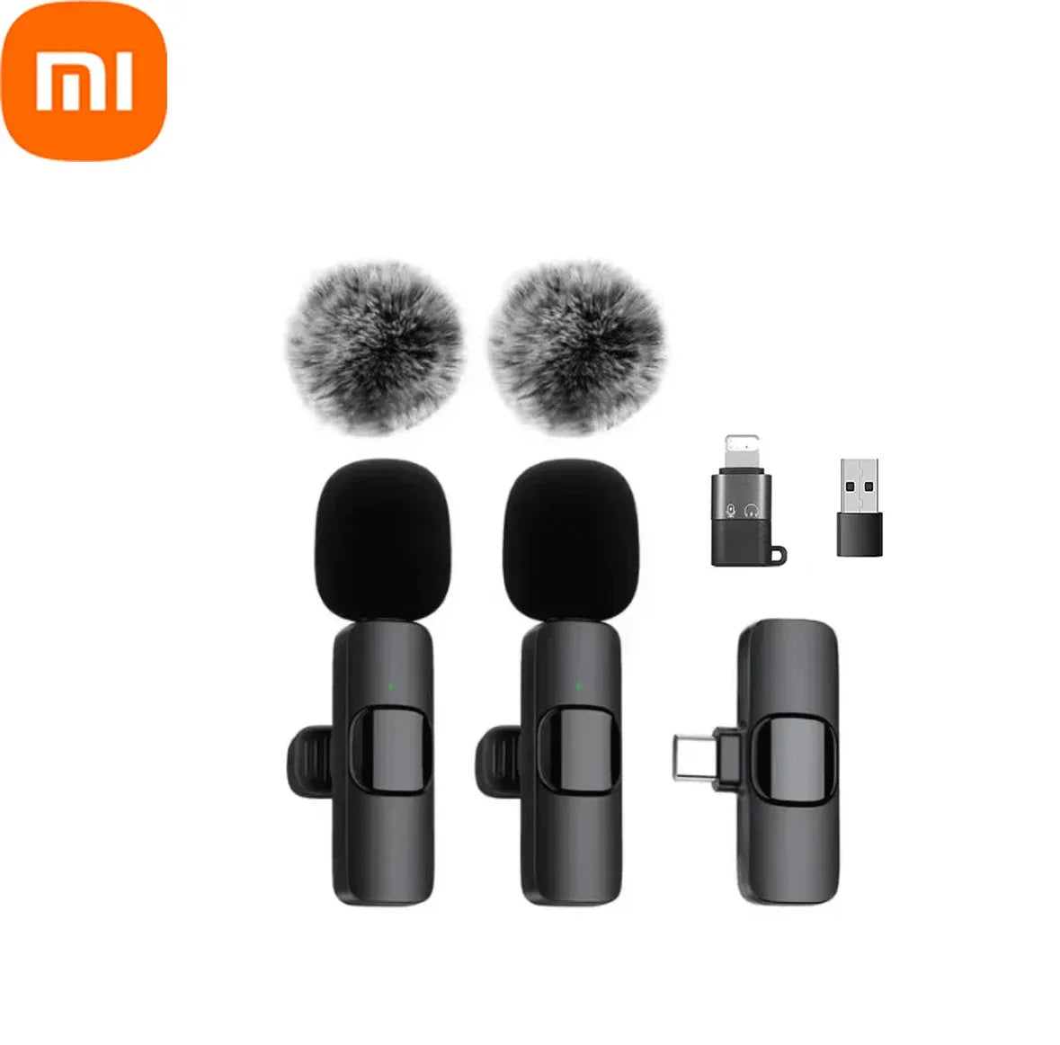 Xiaomi Mini Portable Wireless Lavalier Microphone for Live Broadcast Gaming Audio Video Recording iPhone Android - 1Tecbuy