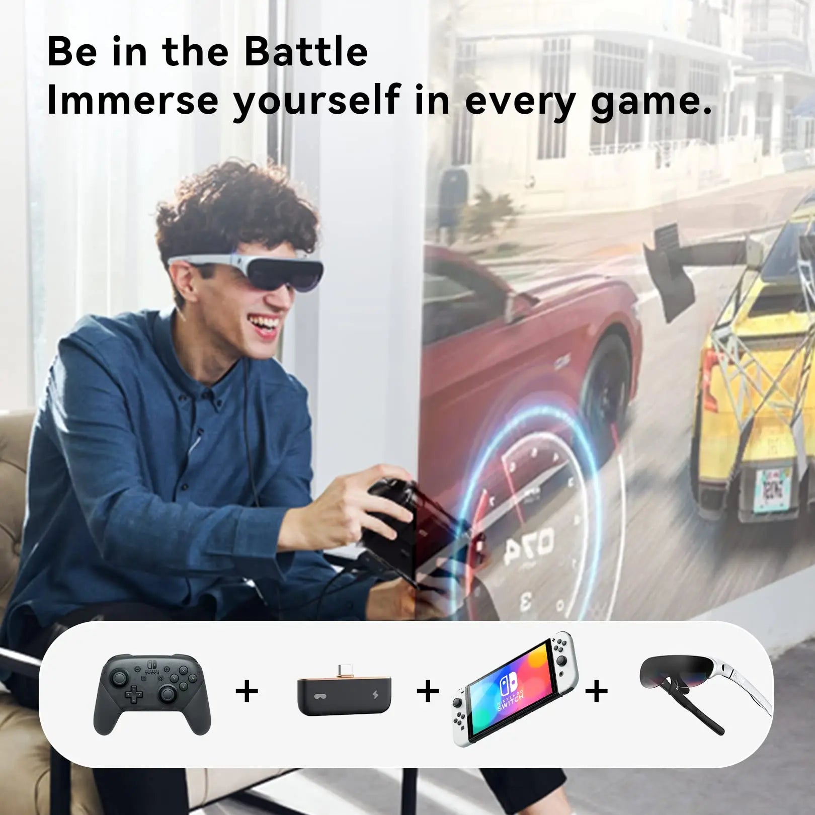 Rokid Hub AR Smart Glasses Hub Charging Adapter Suit For Xreal, Nreal,Rokid, EM3, INMO,RayNeo Air,TCL NXTWEAR S These AR glasses