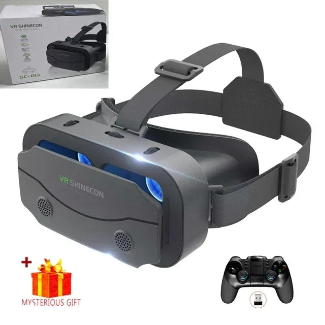 VR Glasses 3D Virtual Reality Headset Devices Helmet Lenses Goggles Smart For Smartphones Phone Cell Mobile Game Viar Viewer Set - 1Tecbuy