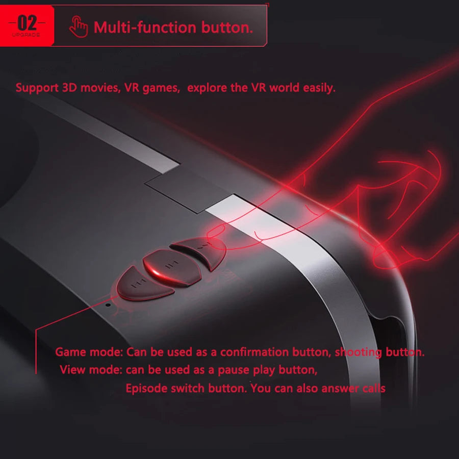 Shinecon Viar 3D Virtual Reality VR Glasses Headset Devices Helmet Lenses Goggles Smart For Smartphones Phone Game Mobile Viewer