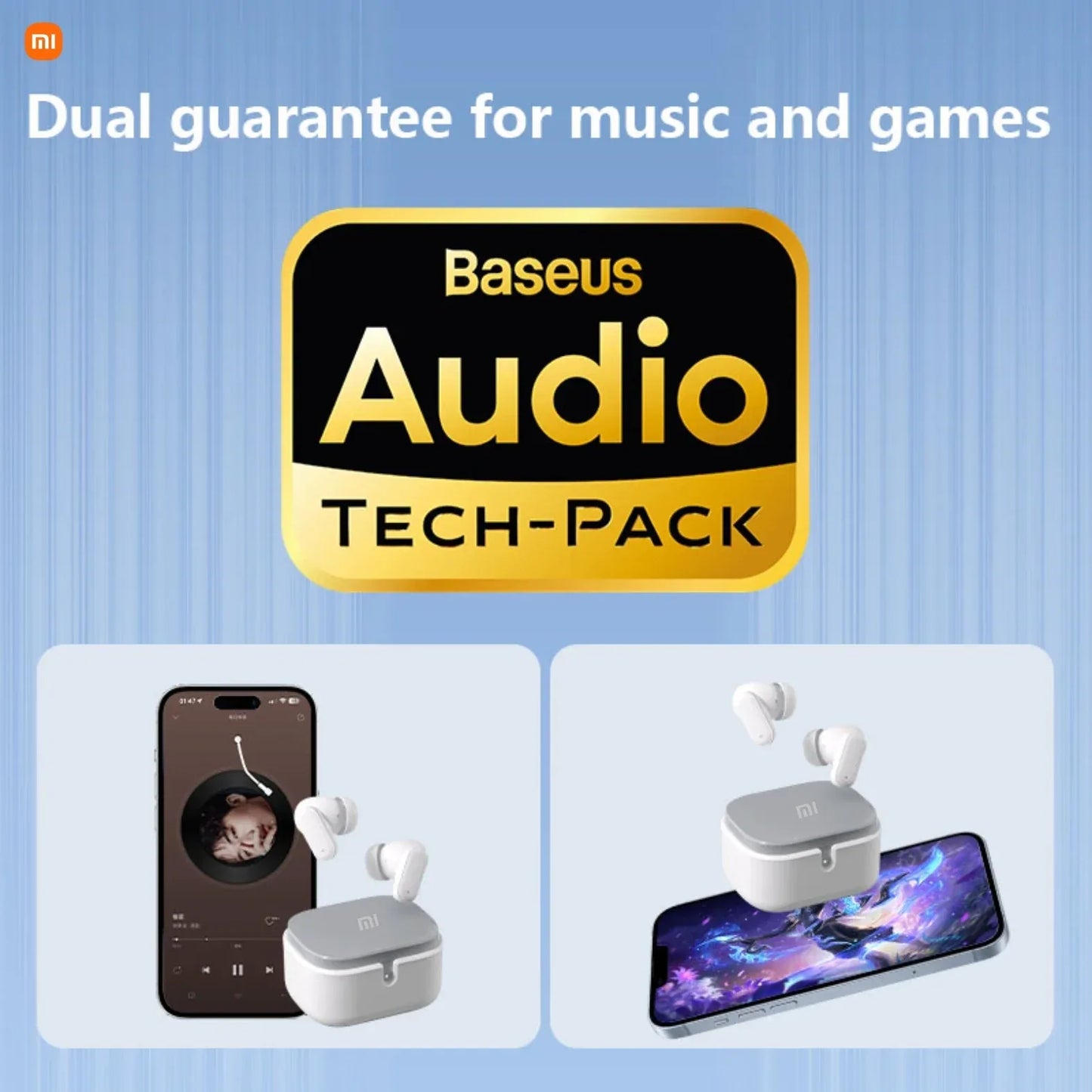 XIAOMI S35 Wireless Bluetooth Earphones with Noise Reduction, High Volume Phone Stand, Sports Games, Music in Ear Earphones - 1Tecbuy