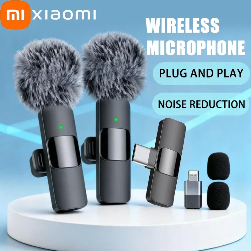 Xiaomi Mini Portable Wireless Lavalier Microphone for Live Broadcast Gaming Audio Video Recording iPhone Android - 1Tecbuy
