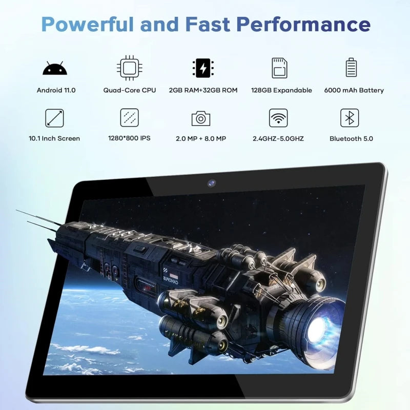 10.1 INCH 2GB RAM 32GB ROM Android 11 Tablet PC FX10 CPU WIFI 802.11b/g/n CPU Allwinner A133 Quad-Core 1.4GHz