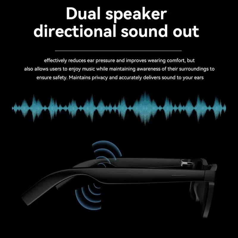 Xiaomi 4K AI Smart Glasses Multifunctional Camera Bluetooth Call Voice Assistant Music Player Translate Photochromic HD Glasses