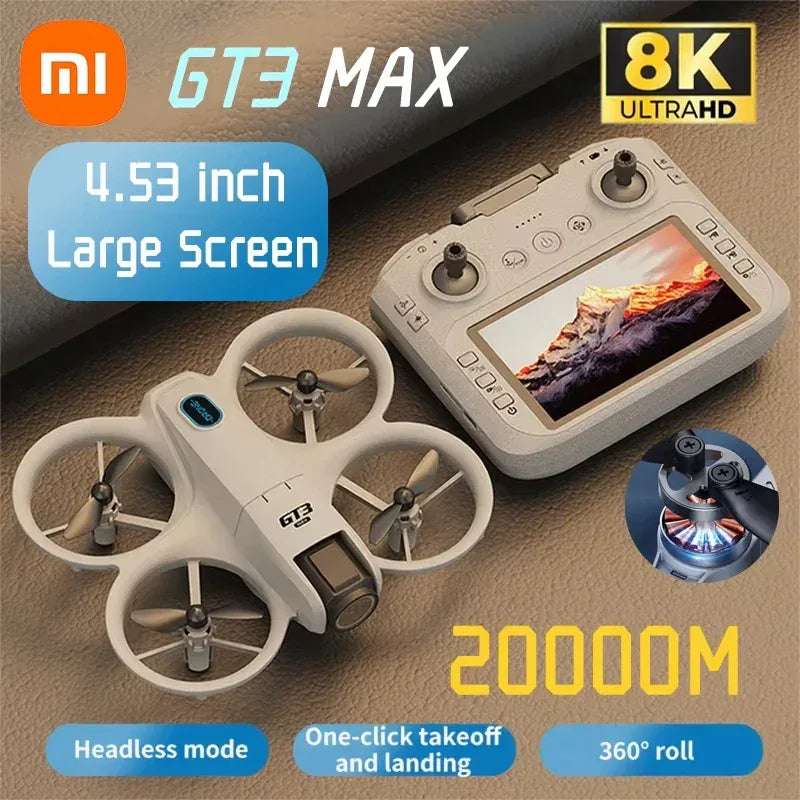 Xiaomi Gt3 Max Drone 8k Hd Aerial Photography Large Screen Optical Flow Positioning Brushless Intelligent Obstacle Avoidance - 1Tecbuy