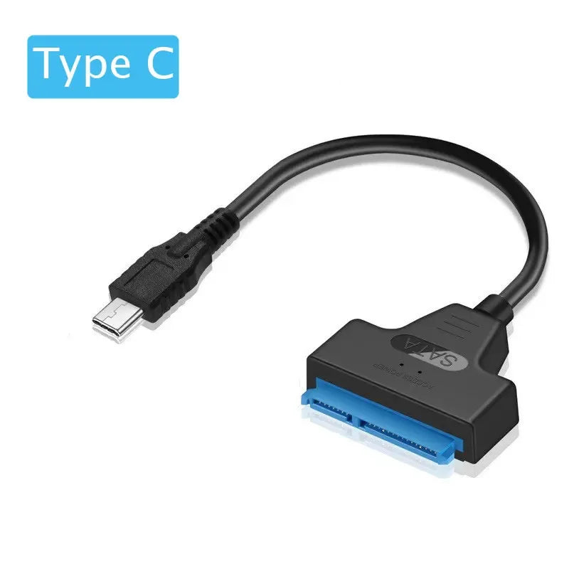 SATA to USB 3.0 / 2.0 Cable Up to 6 Gbps for 2.5 Inch External HDD SSD Hard Drive SATA 3 22 Pin Adapter USB 3.0 to Sata III Cord - 1Tecbuy