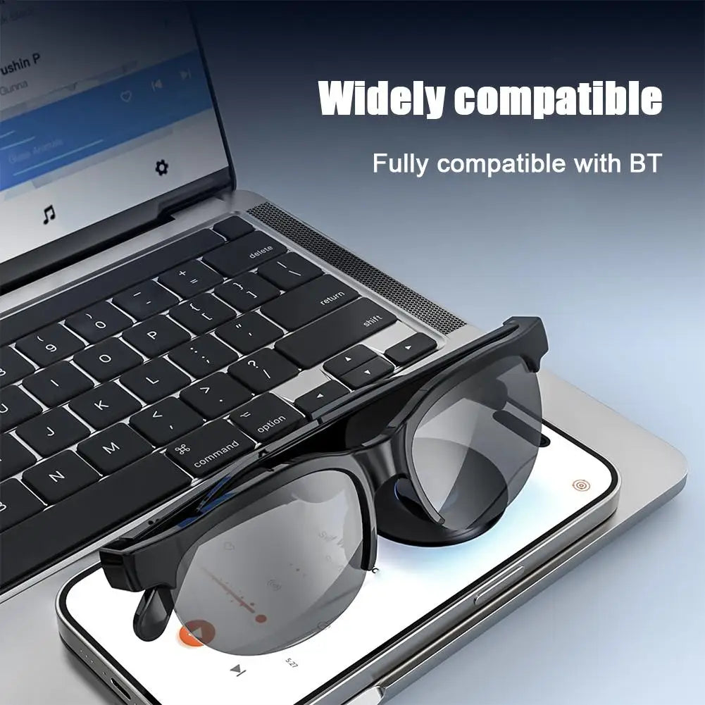 Smart Glasses Bluetooth V5.3 Connection Support Voice Glasses Listen Smart Calls Open Style Ear Mic And Control ＆ U1J7