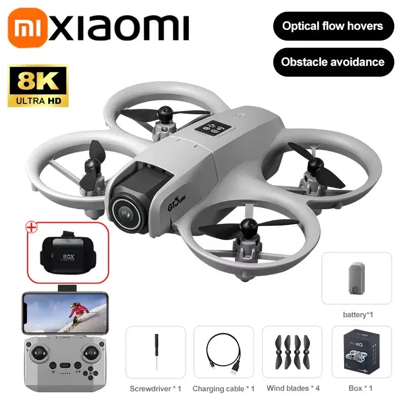 Xiaomi Gt3 Max Drone 8k Hd Aerial Photography Large Screen Optical Flow Positioning Brushless Intelligent Obstacle Avoidance - 1Tecbuy