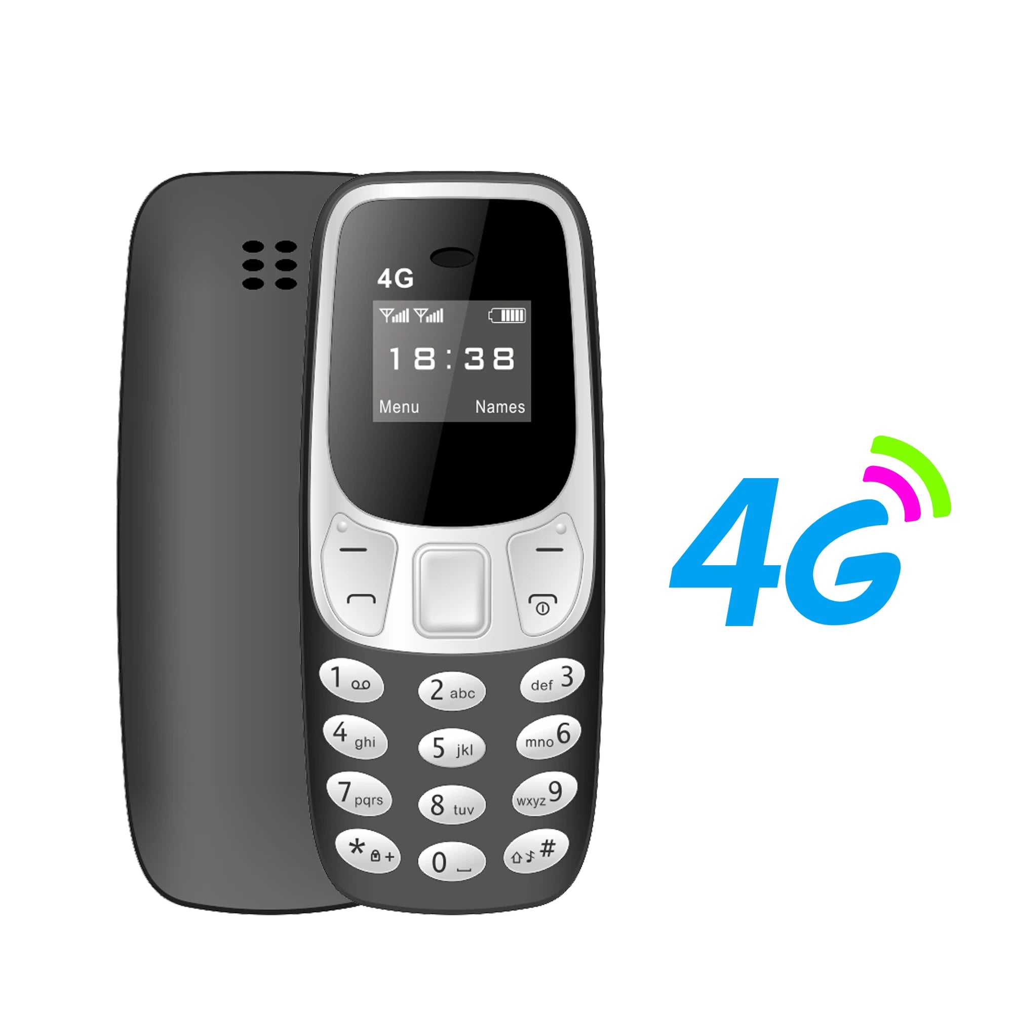 SERVO BM10 Mini Mobile Phone 2G GSM/4G LTE Speed Dial Call Recording MP3 Player Blacklist Dual SIM Standby Smallest Cellphones