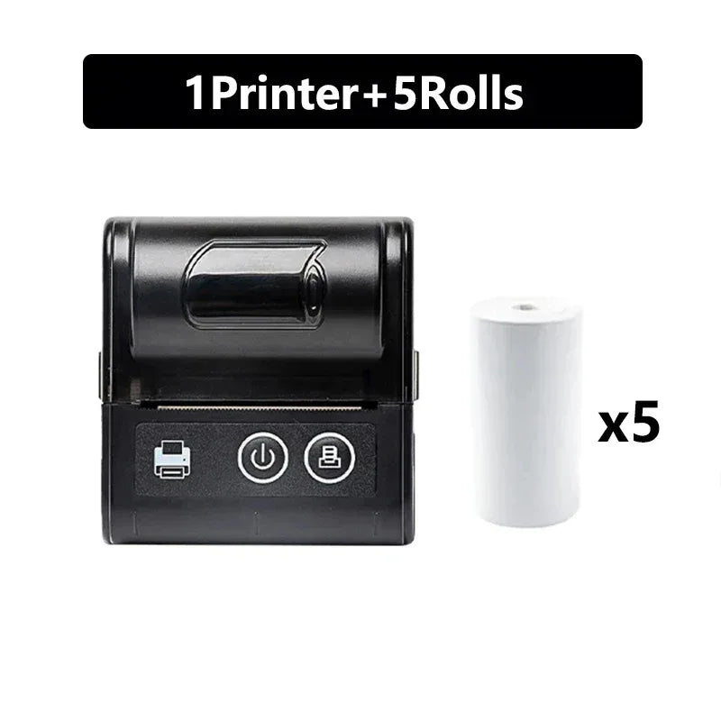 58MM Mini Pocket Thermal Receipt Printer Mobile Portable Ticket Bill Wireless Bluetooth USB Thermal POS Printer PC Android IOS - 1Tecbuy