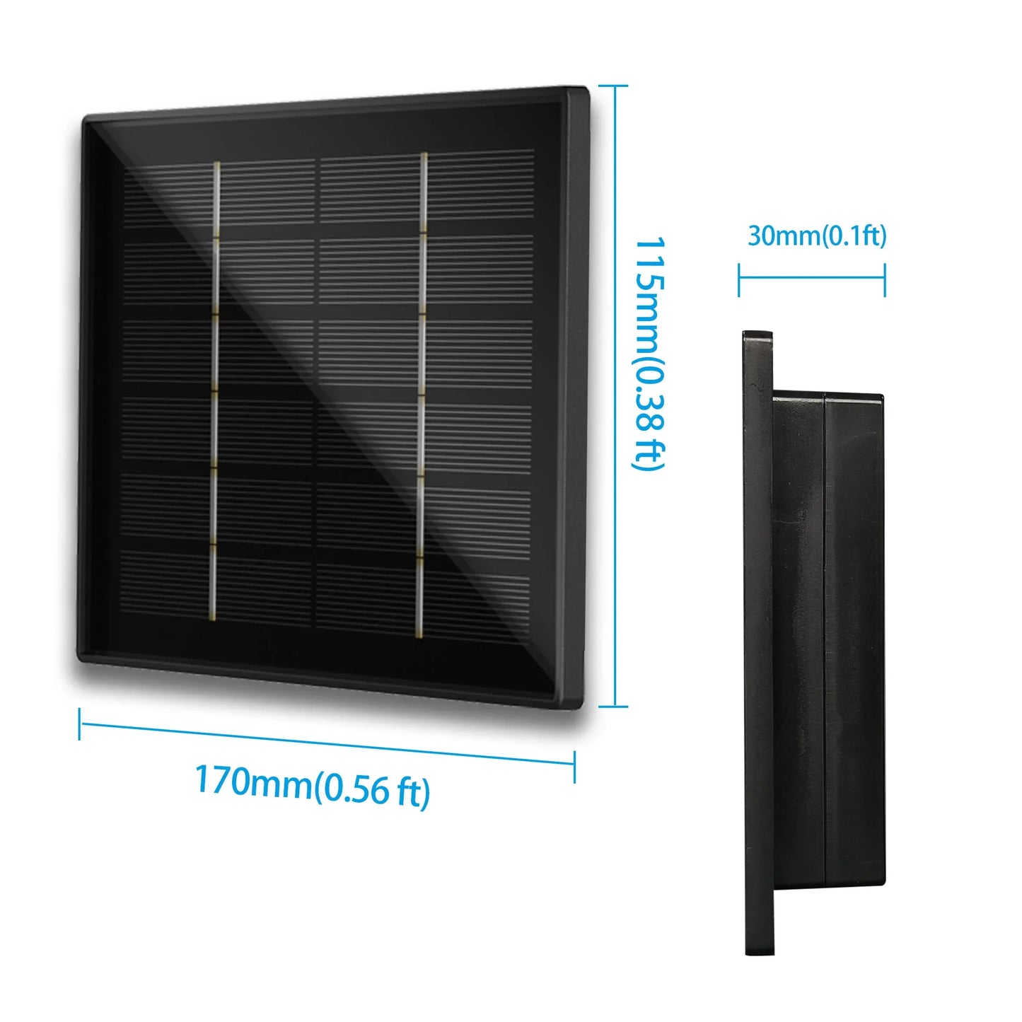 4W Solar Panel Waterproof Micro Output 12V Solar Cells Charge Install 18650 Battery Outdoor For Hunting Camera 4G WIFI RAK LoRa - 1Tecbuy