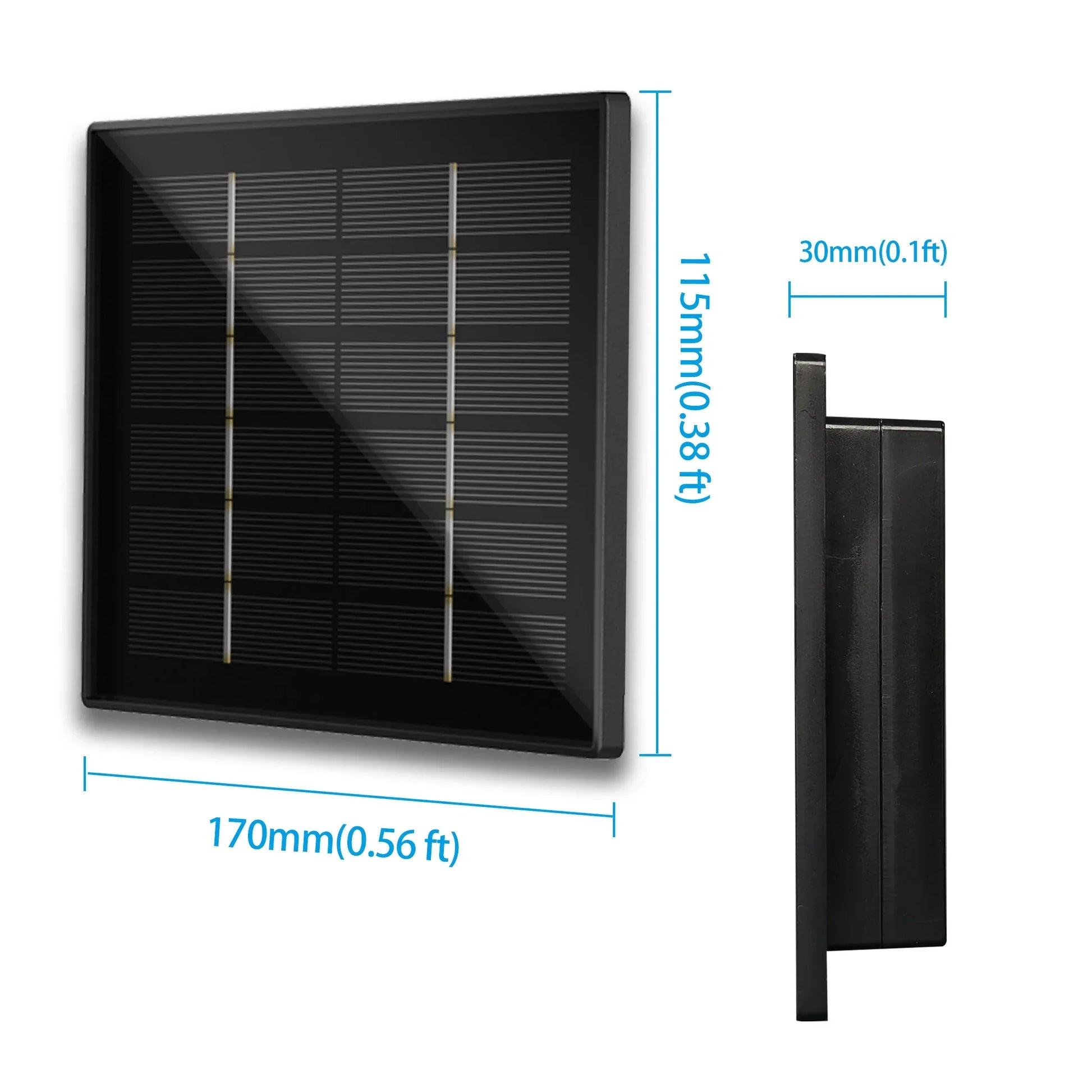 4W Solar Panel Waterproof Micro Output 12V Solar Cells Charge Install 18650 Battery Outdoor For Hunting Camera 4G WIFI RAK LoRa - 1Tecbuy