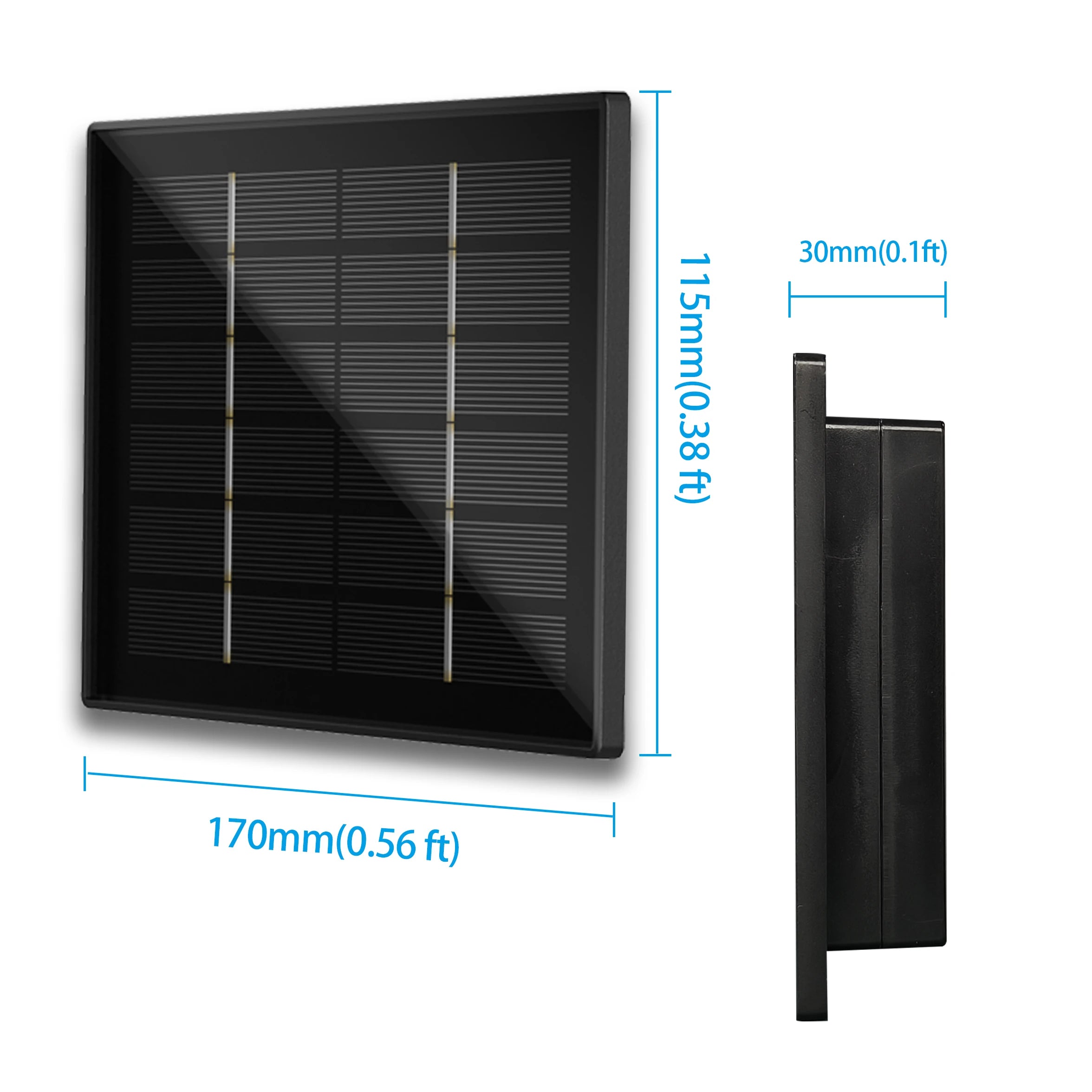 4W Solar Panel Waterproof Micro Output 12V Solar Cells Charge Install 18650 Battery Outdoor For Hunting Camera 4G WIFI RAK LoRa