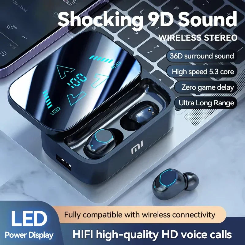 Xiaomi M48 Wireless Bluetooth Headphones Hifi Stereo Sound Noise Reduction Headphones Running Headset Sports Waterproof Earphone