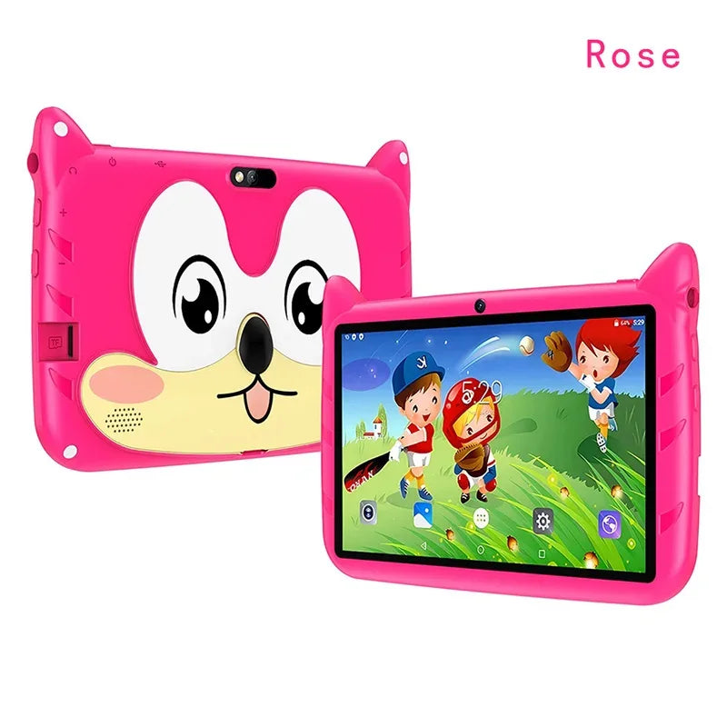 New 5G WiFi 7 Inch Tablet Pc Children's Gift Kids Learning Education Tablets Android 13 Quad Core 4GB RAM 64GB ROM Dual Cameras - 1Tecbuy