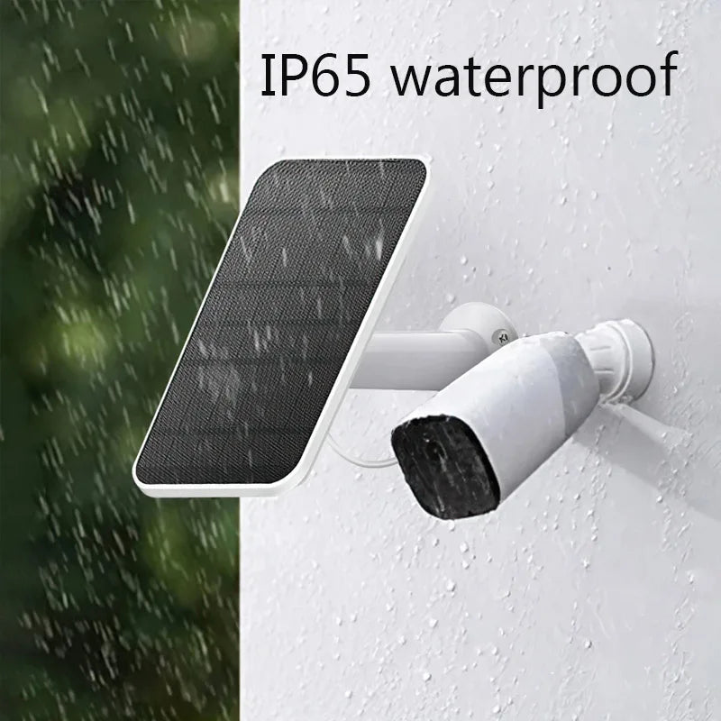 Solar Panel 10W 5V Charging Panel Doorbell Surveillance Camera Low Consumption Security Surveillance Type-C Output 10W