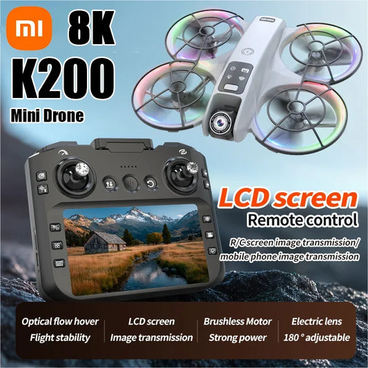Xiaomi Drone with Camera HD 8K 1080P FPV RC Drones Profesional Five-sided Obstacle Avoidance Helicopter Drone Toy 2025New - 1Tecbuy