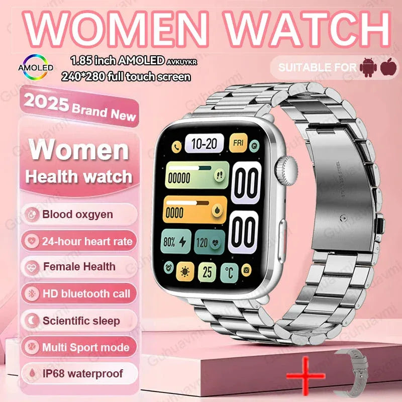 2025 New For Xiaomi Women AI Smart Diagnosis Smart Watch HRV+PPG Blood Pressure Blood oxygen Health monitor IP68 NFC Smartwatchs - 1Tecbuy